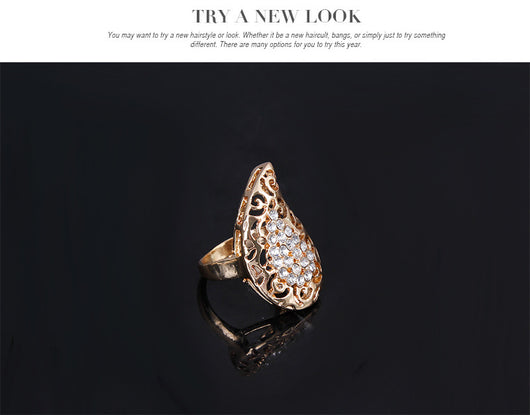 Juego de Accesorios para Vestir Chapado en Oro con Diamantes - Image 11