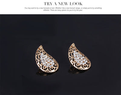 Juego de Accesorios para Vestir Chapado en Oro con Diamantes - Image 12