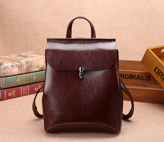 Mochila de Viaje Vintage en Cuero con Gran Capacidad - Image 7