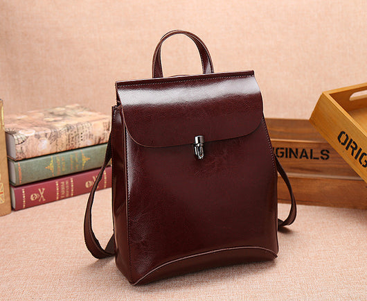 Mochila de Viaje Vintage en Cuero con Gran Capacidad - Image 8