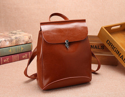 Mochila de Viaje Vintage en Cuero con Gran Capacidad - Image 12