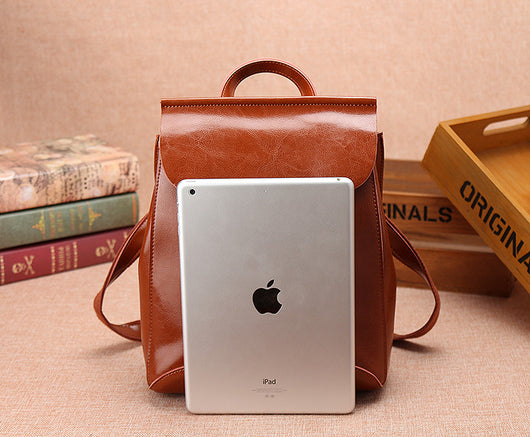 Mochila de Viaje Vintage en Cuero con Gran Capacidad - Image 14