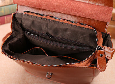 Mochila de Viaje Vintage en Cuero con Gran Capacidad - Image 22