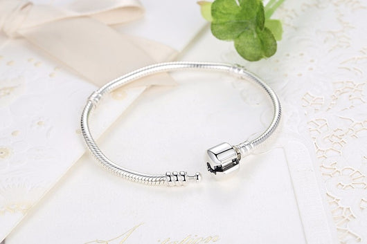 Pulsera de Plata S925 con Gemelos Lisos - Estilo Clásico Versátil - Image 3
