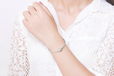 Pulsera de Plata S925 con Gemelos Lisos - Estilo Clásico Versátil - Image 16