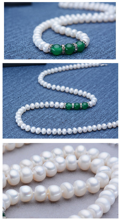 Conjunto de Ágata: Collar, Pulsera y Aretes de Perla - Image 11