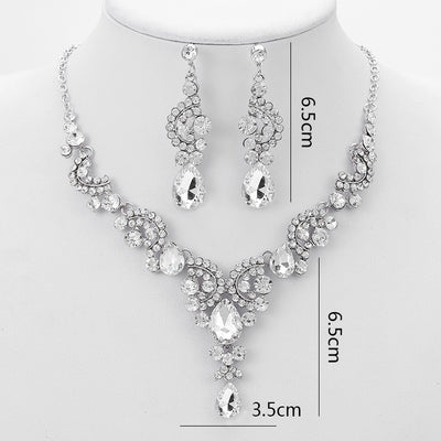 Conjunto de Collar de Diamantes para Novia - Joyería de Moda Elegante - Image 2