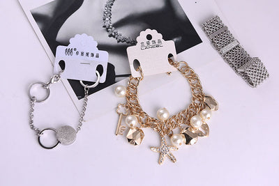 Pulsera de Perlas y Aleación - Image 12