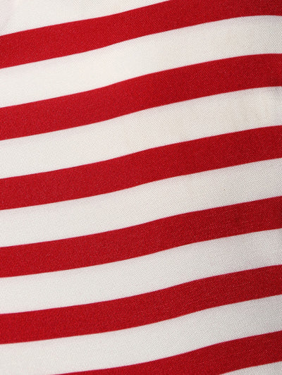 Vestido Vintage Patchwork a Rayas con Estampado de Bandera Americana - Image 10