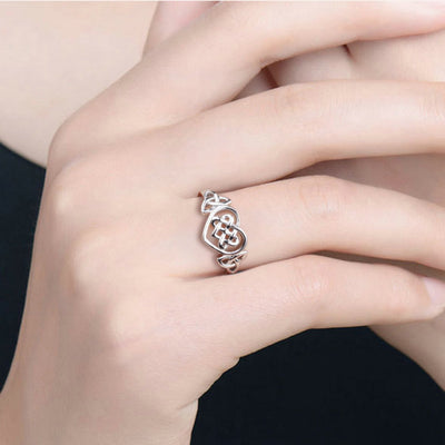 Anillo de Corazón con Nudo Celta Artesanal - Image 8