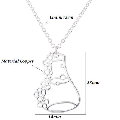 Collar Colgante Botella de Acero Inoxidable Estilo Europeo Americano - Image 4
