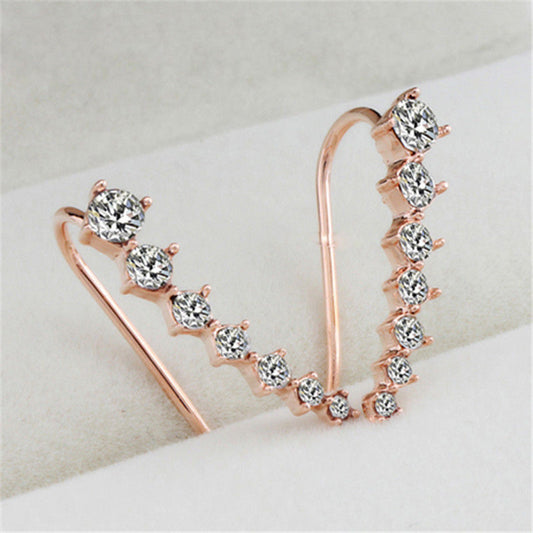 Set de 7 Aretes de Diamantes de Imitación - Image 2