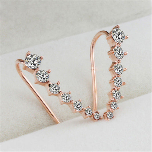 Set de 7 Aretes de Diamantes de Imitación - Image 2