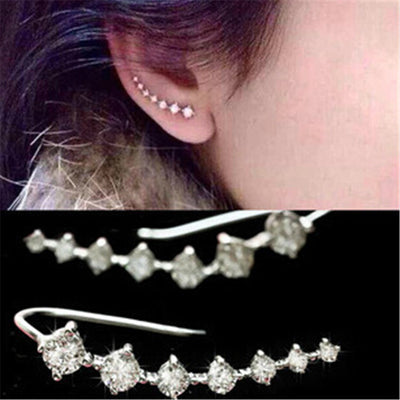 Set de 7 Aretes de Diamantes de Imitación - Image 3