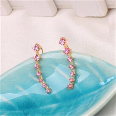 Set de 7 Aretes de Diamantes de Imitación - Image 5