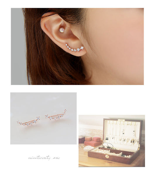Set de 7 Aretes de Diamantes de Imitación - Image 26