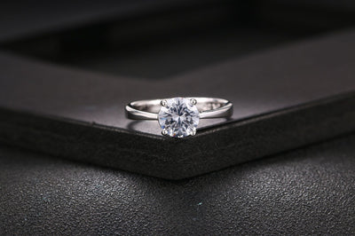 Anillo de Oro Rosado con Circonita Brillante - Image 19