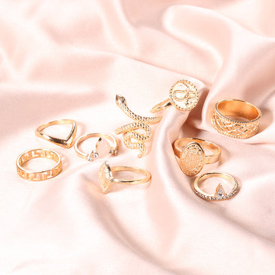 Set de 10 Anillos Diseño Diamante - Image 10