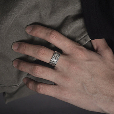 Anillo Sutra del Corazón en Plata Tailandesa con Loto - Image 10