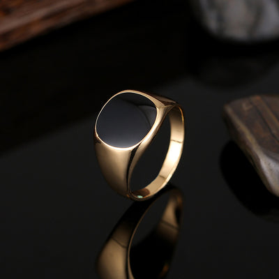 Anillo Clásico para Hombre con Acabado Tipo Esmalte - Image 5