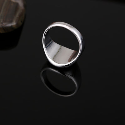 Anillo Clásico para Hombre con Acabado Tipo Esmalte - Image 8