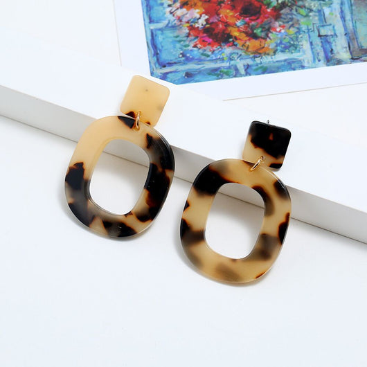 Aretes de Acrílico Estampado Leopardo - Image 23