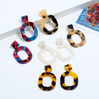 Aretes de Acrílico Estampado Leopardo - Image 24