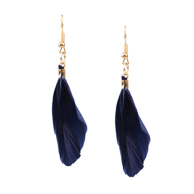 Conjunto de Collar y Aretes con Borlas de Pluma - Image 11