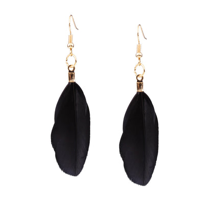 Conjunto de Collar y Aretes con Borlas de Pluma - Image 12