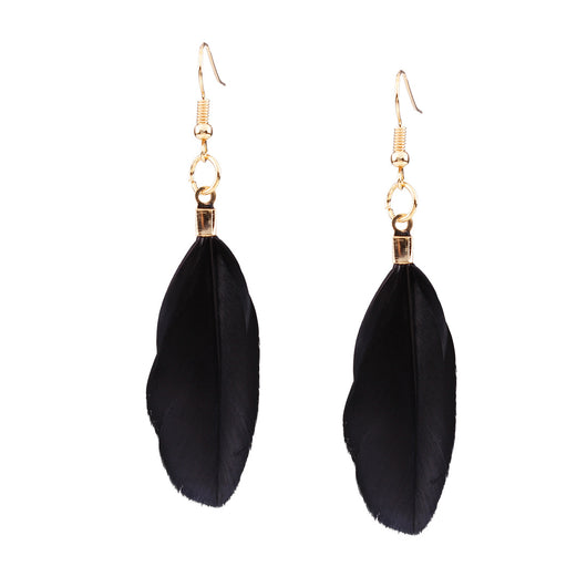 Conjunto de Collar y Aretes con Borlas de Pluma - Image 12