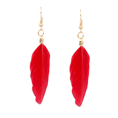 Conjunto de Collar y Aretes con Borlas de Pluma - Image 13