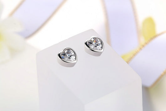 Aretes Redondos de Circonia Cúbica con Incrustación de Oro - Image 11