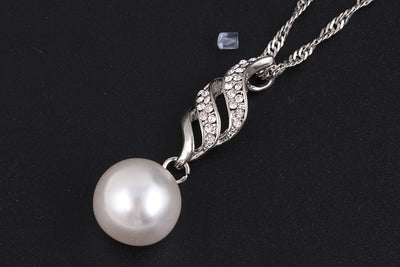 Conjunto de Aretes de Perla con Collar a Juego - Image 15