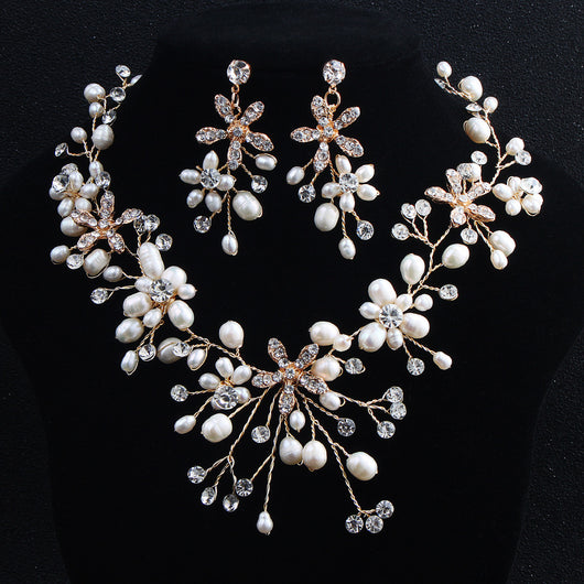 Conjunto de Collar y Aretes de Perlas Elegantes - Image 15