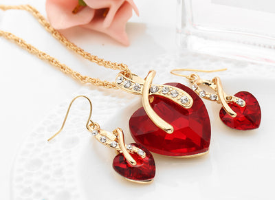 Aretes de Cristal Austriaco Zircón en Forma de Corazón - Image 11