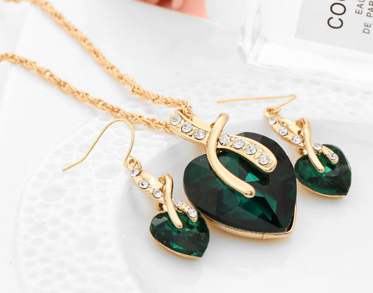 Aretes de Cristal Austriaco Zircón en Forma de Corazón - Image 12