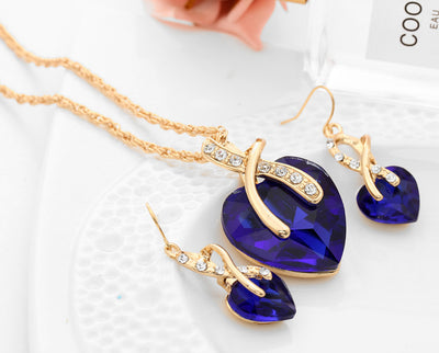 Aretes de Cristal Austriaco Zircón en Forma de Corazón - Image 15