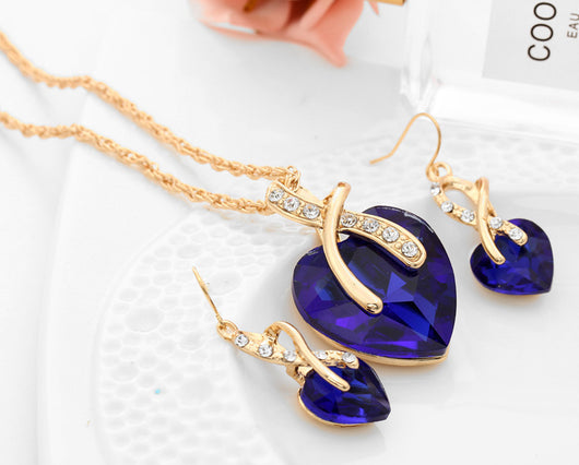 Aretes de Cristal Austriaco Zircón en Forma de Corazón - Image 15