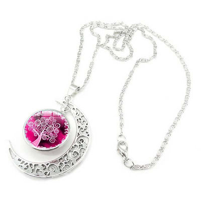 Conjunto de Collar y Aretes Árbol de la Vida con Piedras Preciosas - Image 11