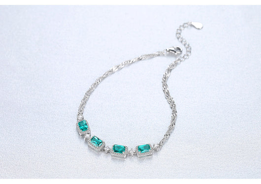 Pulsera de Plata 925 con Esmeralda para Damas - Image 10