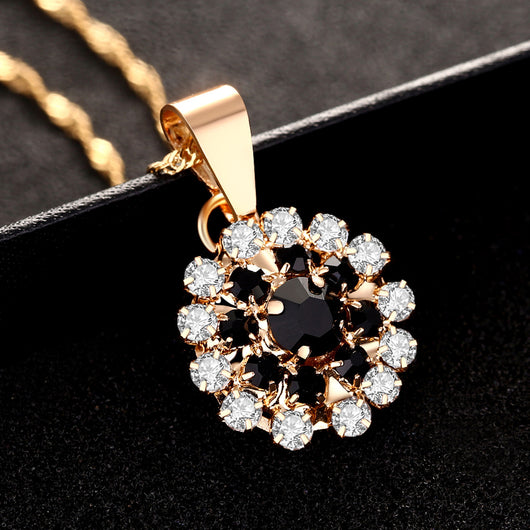 Conjunto de Joyería Floral de 4 Piezas: Anillo, Collar, Aretes y Pulsera - Image 19