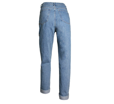 Pantalones Jeans Sueltos de Cintura Alta con Detalles Metálicos y Remaches - Image 15