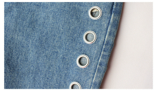 Pantalones Jeans Sueltos de Cintura Alta con Detalles Metálicos y Remaches - Image 18