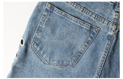 Pantalones Jeans Sueltos de Cintura Alta con Detalles Metálicos y Remaches - Image 19