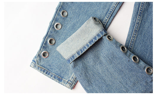 Pantalones Jeans Sueltos de Cintura Alta con Detalles Metálicos y Remaches - Image 20