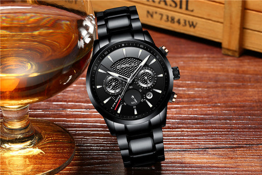 Reloj de Cuarzo Resistente al Agua con Triple Esfera - Image 10