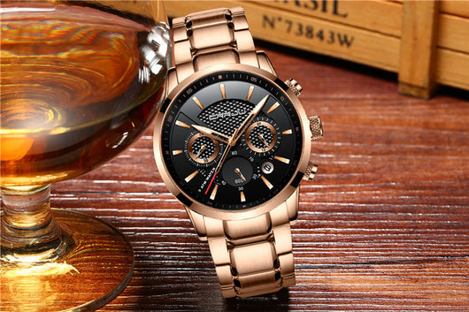 Reloj de Cuarzo Resistente al Agua con Triple Esfera - Image 13
