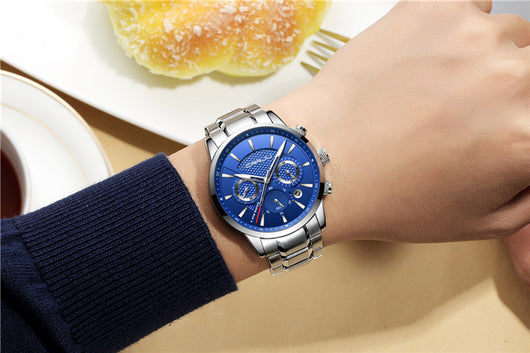 Reloj de Cuarzo Resistente al Agua con Triple Esfera - Image 18