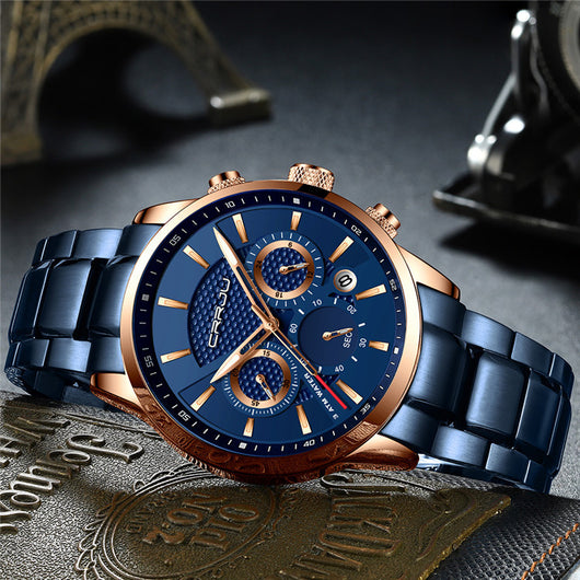 Reloj de Cuarzo Resistente al Agua con Triple Esfera - Image 24
