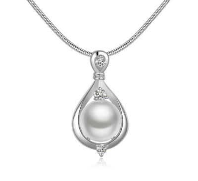 Juego de Joyas de Plata con Perla de Agua Dulce para Mujer - Image 8